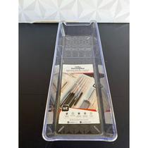 Organizador de acrílico retangular para gaveta com repartições sem tampa UZ porta talheres e facas plástico acrilico Organizador de acrílico retangular para gaveta com repartições sem tampa UZ porta talheres e facas plástico acrilico