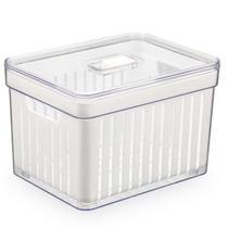 Organizador de Alimentos e Frutas 3,8 Lts 18,5 Cm Com Cesta Plastutti 0566
