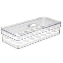 Organizador de Alimentos Porta 21 Ovos 3,6 Lts 34Cm C/ Tampa Plastutti 0553