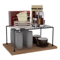 Organizador De Armário 42x20 Cozinha Separador Aço Carbono - DiCarlo Organizador De Armário 42x20 Cozinha Separador Aço Carbono - DiCarlo
