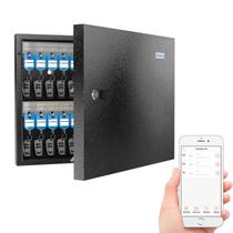 Organizador de armário de chaves DiDiHere 48 Key Lock Box preto Organizador de armário de chaves DiDiHere 48 Key Lock Box preto