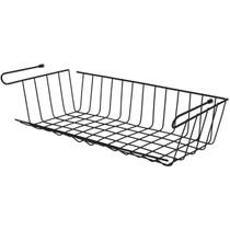 Organizador de Armário de Cozinha Suspenso 49cm Prateleira Aramada Multiuso Preta Utimil Organizador de Armário de Cozinha Suspenso 49cm Prateleira Aramada Multiuso Preta Utimil