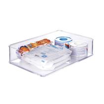 Organizador de Armário Gaveta Cozinha Banheiro Encaixa Empilhamento Transparente Plasutil
