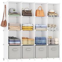 Organizador de armário HOMIDEC 16 Cube Storage White