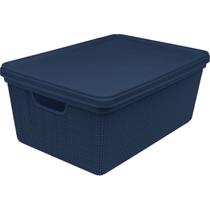 Organizador de Armário Multiuso Decorativo 1,8 Lts Juta Azul