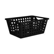 Organizador de Armário Plástico 4,3L Kit com 4 Cestas Multiuso Resistentes