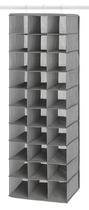 Organizador de armário Whitmor Hanging 30 seções Crosshatch Grey