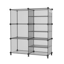 Organizador de armários AWTATOS 6 Cube Storage Prateleiras Cinza