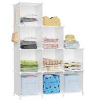 Organizador de armários HOMIDEC 9-Cube Closet Storage branco