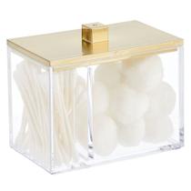 Organizador de armazenamento Canister Jar mDesign para vaidade de banheiro