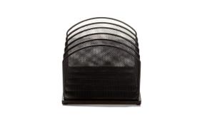 Organizador de armazenamento de arquivos Mind Reader Vertical Metal Mesh Black
