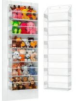 Organizador de armazenamento de bichos de pelúcia Wakaye Over the Door de 6 níveis Organizador de armazenamento de bichos de pelúcia Wakaye Over the Door de 6 níveis