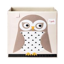 Organizador de armazenamento de brinquedos 3 Sprouts Dobrable Owl Design