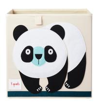 Organizador de armazenamento de brinquedos 3 Sprouts Panda Dobrável