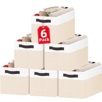 Organizador de armazenamento de brinquedos Criusia Large, pacote com 6 (14x25x24 cm)