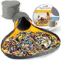 Organizador de armazenamento de brinquedos e tapete de jogo Creative QT SlideAway Grey