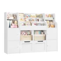 Organizador de armazenamento de brinquedos FINETONES com 8 cubículos e 2 gavetas