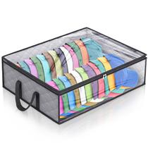 Organizador de armazenamento de chapéus Fixwal Wide para 40 bonés de beisebol Organizador de armazenamento de chapéus Fixwal Wide para 40 bonés de beisebol