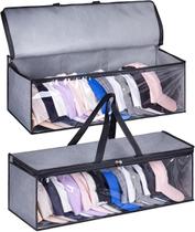 Organizador de armazenamento de chapéus KIMBORA Wide para bonés de beisebol cinza Organizador de armazenamento de chapéus KIMBORA Wide para bonés de beisebol cinza