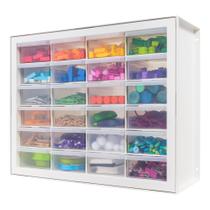 Organizador de armazenamento de gavetas IRIS USA Teacher Toolbox 24-Drawer