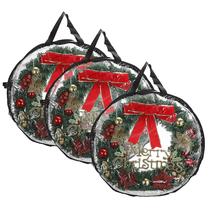 Organizador de armazenamento de grinaldas Kokone para porta, 3 peças de PVC transparente