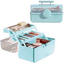 Organizador de armazenamento de maquiagem WMM de grande capacidade com capa transparente Organizador de armazenamento de maquiagem WMM de grande capacidade com capa transparente