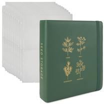 Organizador de armazenamento de sementes Binder WILDGOOSE com 50 protetores de folhas