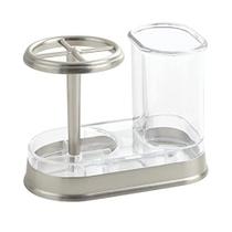 Organizador de armazenamento dentário de banheiro mDesign para escova de dentes/pasta de dentes