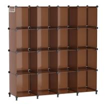 Organizador de armazenamento em cubos AWTATOS 16 Cubes Cocoa Brown