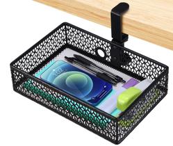 Organizador de armazenamento embaixo da mesa ROSYLINE Drawer Clamp Black