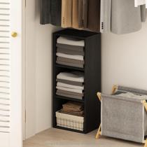 Organizador de armazenamento Furinno Reed, prateleira aberta de 3 camadas Blackwood Organizador de armazenamento Furinno Reed, prateleira aberta de 3 camadas Blackwood