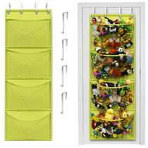 Organizador de armazenamento Honeyera para bichos de pelúcia Over Door Yellow