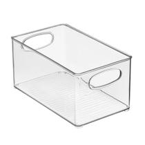 Organizador de armazenamento mDesign Ligne para banheiro, pacote com 4 unidades, transparente Organizador de armazenamento mDesign Ligne para banheiro, pacote com 4 unidades, transparente