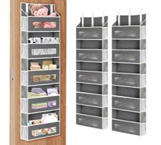 Organizador de armazenamento Over the Door XyVoltic 5 camadas 48 kg cinza