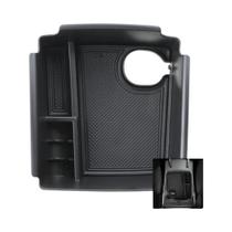 Organizador De Armazenamento Para Console De Carro Em Plástico Preto, Caixa De Apoio De Braço Para Organizador De Armazenamento Para Console De Carro Em Plástico Preto, Caixa De Apoio De Braço Para