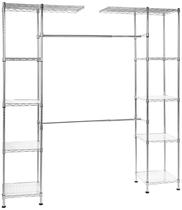 Organizador de armazenamento Rack Wardrobe Amazon Basics Expandable Organizador de armazenamento Rack Wardrobe Amazon Basics Expandable