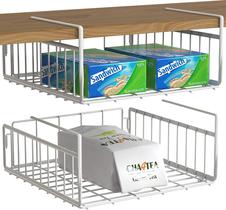 Organizador de armazenamento Simple Houseware Under Shelf Basket, pacote com 2