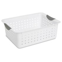 Organizador de armazenamento Sterilite Ultra Basket White, pacote com 6
