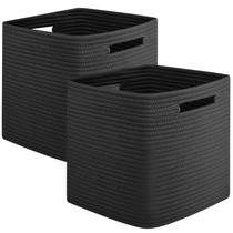 Organizador de armazenamento Storage Cubes OIAHOMY 33x33cm preto, pacote com 2