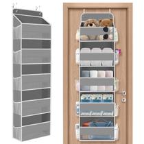 Organizador de armazenamento suspenso SpaceHacks Over The Door Grey