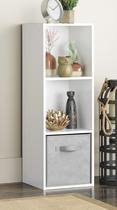 Organizador de armazenamento Whitmor 3 Cube 3 camadas empilhável branco