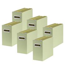 Organizador de arquivos, caixa de armazenamento dobrável Oterri, 31x13x25 cm, pacote com 6 Organizador de arquivos, caixa de armazenamento dobrável Oterri, 31x13x25 cm, pacote com 6