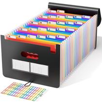 Organizador de arquivos de acordeão ABC life 26 bolsos em papel A4