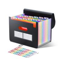 Organizador de arquivos de acordeão ThinkTex de 12 bolsos para carta/A4