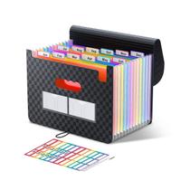 Organizador de arquivos de acordeão ThinkTex de 12 bolsos para papel A4