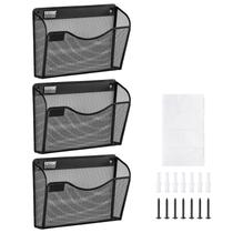 Organizador de arquivos de parede VEVOR Hanging, pacote com 3 bolsos individuais