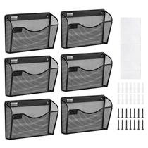 Organizador de arquivos de parede VEVOR Hanging Single Pocket, pacote com 6