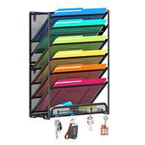 Organizador de Arquivos Ekisemio com 7 Níveis em Metal para Parede e Mesa Organizador de Arquivos Ekisemio com 7 Níveis em Metal para Parede e Mesa