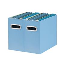 Organizador de arquivos Oterri 31x13x25cm dobrável, pacote com 2 unidades, azul