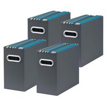 Organizador de arquivos Oterri Caixa de papelão dobrável 31x13x25 cm x4